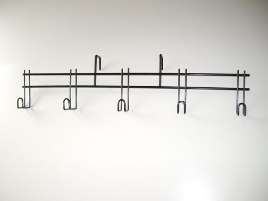 Halterung mit 5 Haken, zum Überhängen